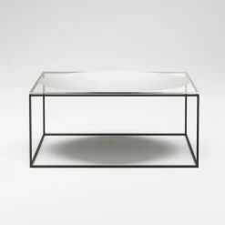 Decotique Soffbord-Observe Soffbord 89x89 cm, Rökfärgat Glas / Spegelglas