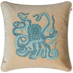 Chhatwal & Jonsson Prydnadskuddar & Fodral-Octopus Kuddfodral 50x50 cm, Beige