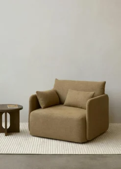 Audo Copenhagen Fåtöljer-Offset Fåtölj, Bouclé Gold