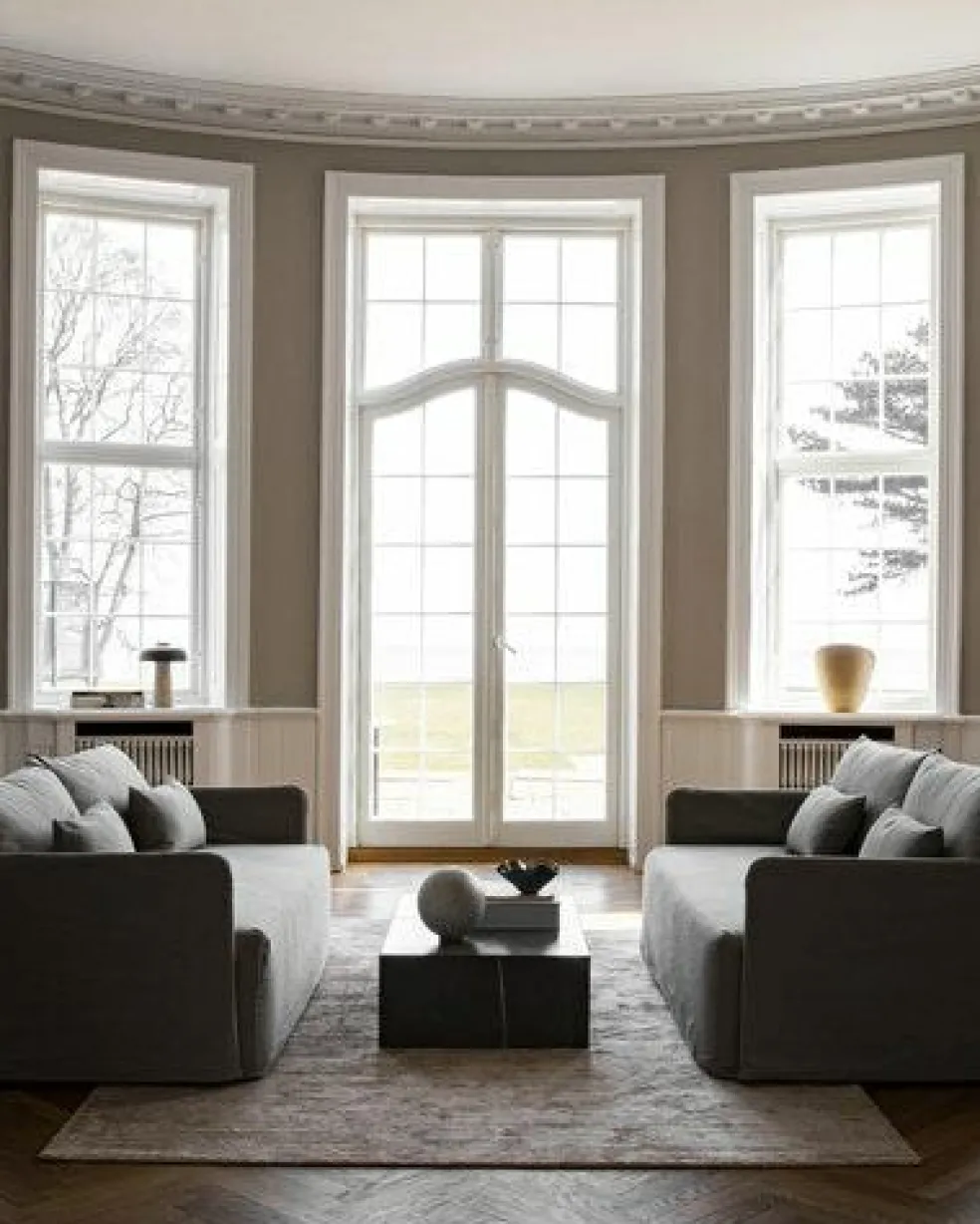 Offset Soffa 3-Sits Avtagbar Klädsel, Logan Flint