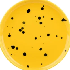 Marimekko Assietter-Oiva Tallrik 13,5 cm, Gul / Svart