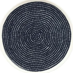 Oiva/Siirtolapuutarha Tallrik 25 cm, Terra / Vit