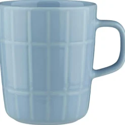 Marimekko Kaffekoppar-Oiva/Tiiliskivi Mugg 25 cl, Ljusblå / Off-white