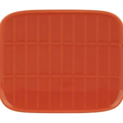 Oiva/Tiiliskivi Tallrik 12x15 cm, Orange