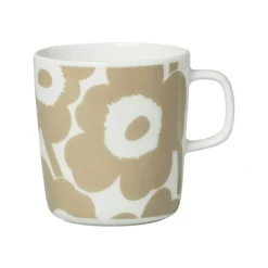 Oiva/Unikko Mugg 40 cl, Vit / Caramel