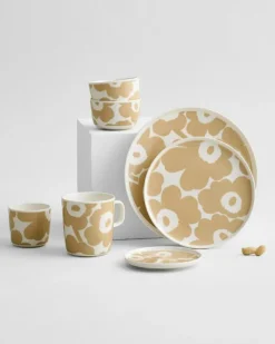 Oiva/Unikko Mugg 40 cl, Vit / Caramel