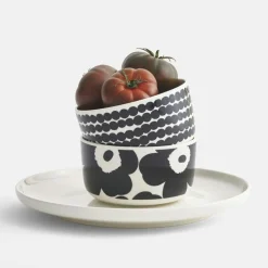 Marimekko Serveringsskålar-Oiva/Unikko Skål, Svart / Vit