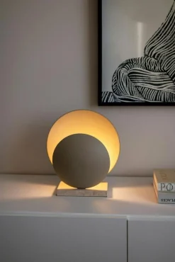 Globen Lighting Bordslampor-Orbit Bordslampa, Beige / Travertin