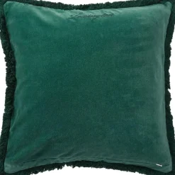 Organic Cotton Velvet Fringe Kuddfodral 50x50 cm, Snow White