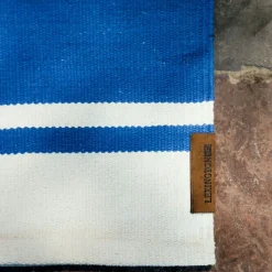 Lexington Bomulls- & Trasmattor-Organic Striped Cotton Matta 80x220 cm, Beige