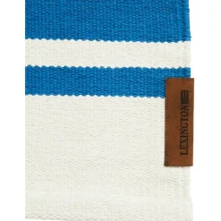 Lexington Bomulls- & Trasmattor-Organic Striped Cotton Matta 80x220 cm, Beige