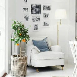 Orlando Golvlampa, Krom/Vit