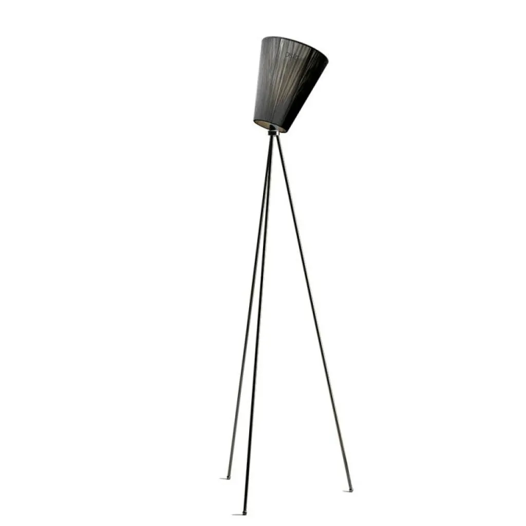Northern Golvlampor-Oslo Wood Golvlampa, Black/Beige