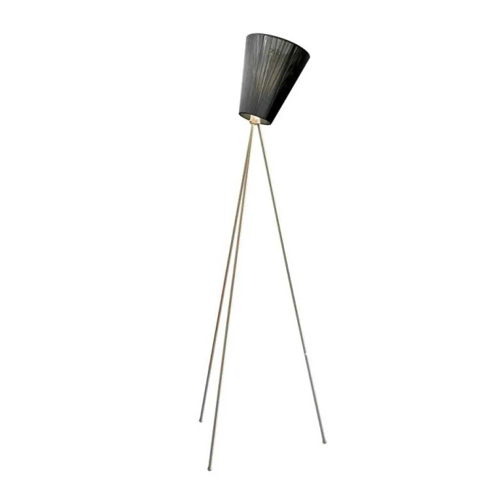 Northern Golvlampor-Oslo Wood Golvlampa, Black/Beige