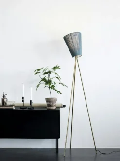 Northern Golvlampor-Oslo Wood Golvlampa Jubileumsmodell, Gold/Green