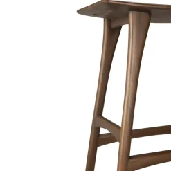 Ethnicraft Barstolar & Barpallar-Osso Barpall 65 cm, Svartbetsad Ek