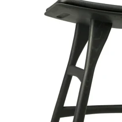 Osso Pall, Teak / Svart Läder