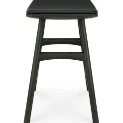 Osso Pall, Teak / Svart Läder