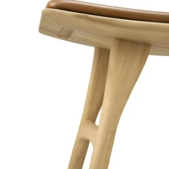 Osso Pall, Teak / Svart Läder