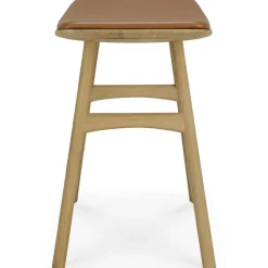 Osso Pall, Teak / Svart Läder