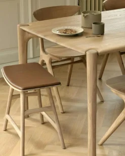 Osso Pall, Teak / Svart Läder