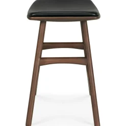 Osso Pall, Teak / Svart Läder