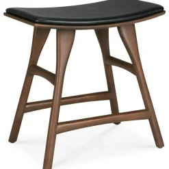 Osso Pall, Teak / Svart Läder