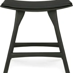 Osso Pall, Teak / Svart Läder