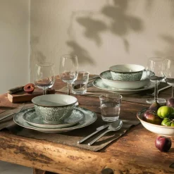 Ostindia Floris Djup Tallrik 22 cm, Grön