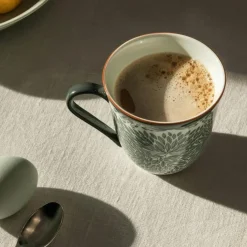 Rörstrand Tekoppar-Ostindia Floris Mugg 30 cl, Grön