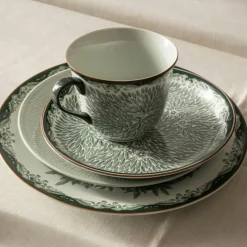 Ostindia Floris Mugg & Tallrik, Grön