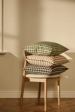 Decotique Prydnadskuddar & Fodral-Outline Check Kudde 50x50 cm, Svart