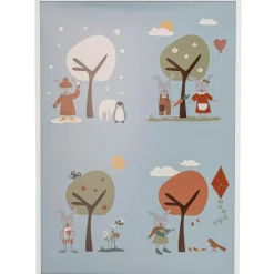 Oya Ram Med Poster 72x52 cm, Vit