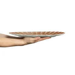 Mateus Uppläggningsfat|Julserviser-Oyster Fat 35x30 cm, Plommon