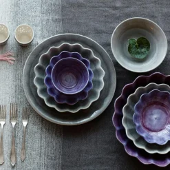 Oyster Skål 24 cm, Rosa