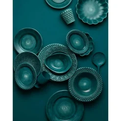 Oyster Tallrik, Grön, 28 cm