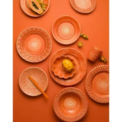 Oyster Tallrik, Grön, 28 cm