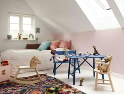 P9 Barnstol, Bok / Blå