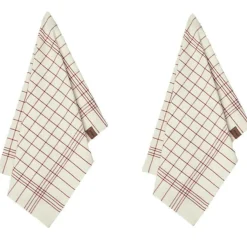 Humdakin Kökshanddukar-2-pack Christmas Kökshandduk, Röd