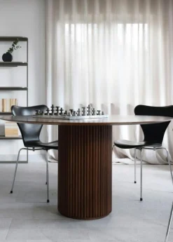 Palais Royal Bord 150 cm, Mörkgråbetsad Ask