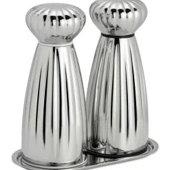 Palm Bright Salt- Och Pepparkvarnsset Med Bricka