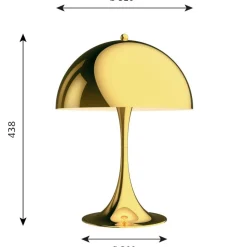 Louis Poulsen Bordslampor-Panthella 320 Bordslampa, Opalvit