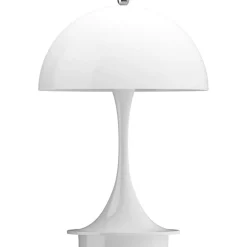 Louis Poulsen Portabla Lampor|Portabla Lampor-Panthella 160 Bordslampa Portabel V3, Opalvit
