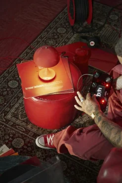 Louis Poulsen Portabla Lampor|Portabla Lampor-Panthella 160 Bordslampa Portabel V3, Opalvit