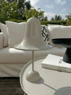 Pantop Bordslampa Portabel, Sandgrå