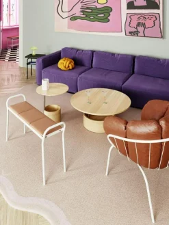 Parasol Soffbord Ø90 cm, Mörkbetsad Ek