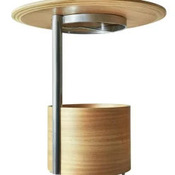 Parasol Soffbord Ø90 cm, Mörkbetsad Ek