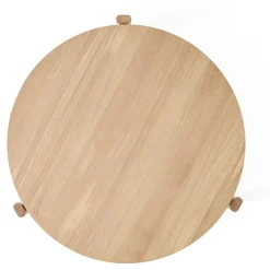 Audo Copenhagen Soffbord-Passage Soffbord Naturlig Ek, Ø50 cm