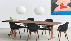 Passerelle Bord 95x300 cm, Svartlackad Ek / Svart