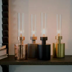 Patina Oljelampa Mini, Mässing